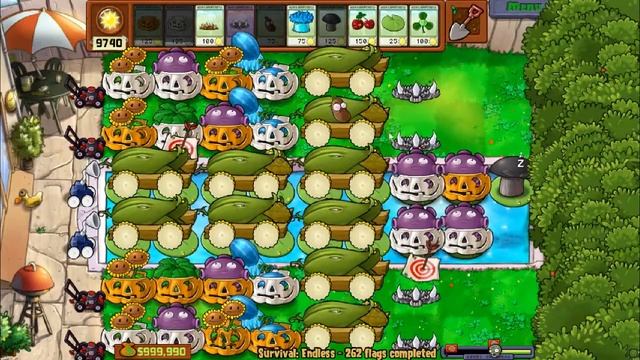 Бесконечное Выживание PVZ 258-270