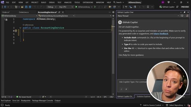 05. AI-assisted Development in Visual Studio  IntelliCode, GitHub Copilot and GitHub Copilot Chat