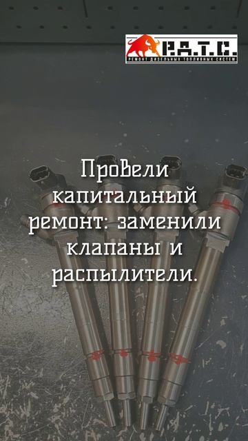 Капитальный ремонт форсунок 0445110376