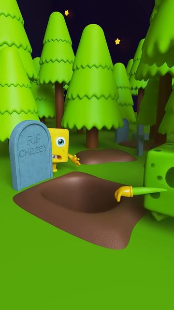 Cheesy’s Midnight Zombie Surprise! 🧀🌙🧟♂️😂