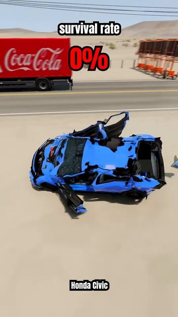 Yl0TX2o0A9Y - Chance of survival with different vehicles - BeamNG.drive! #shorts