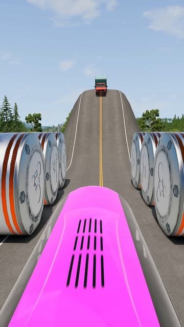 WMT4qIDcbmc - Cars vs Bollards 🚗 #shorts