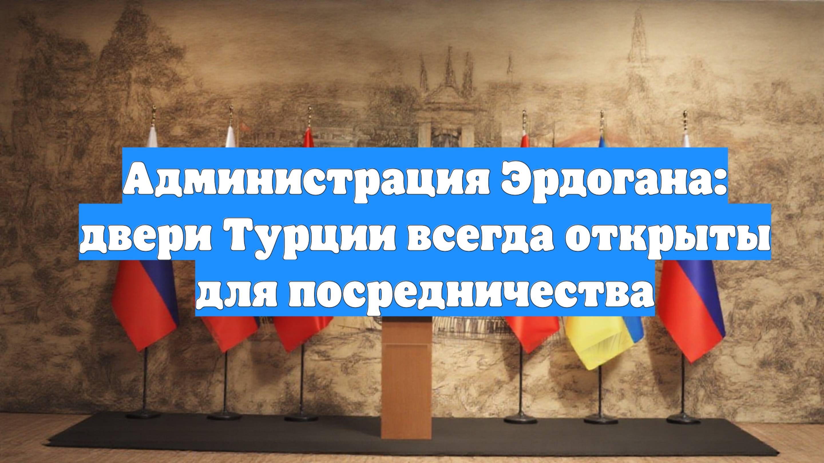 Администрация Эрдогана: двери Турции всегда открыты для посредничества