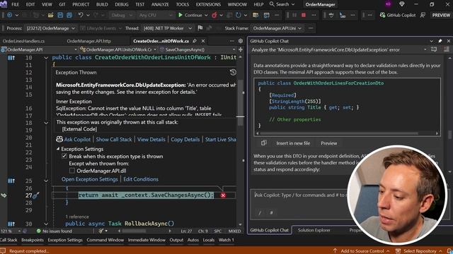27. Dealing with Exceptions and Improving Error Handling