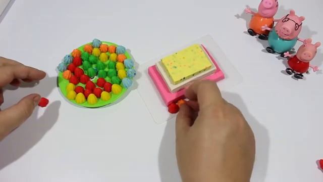 Мороженое ассорти из пластилина