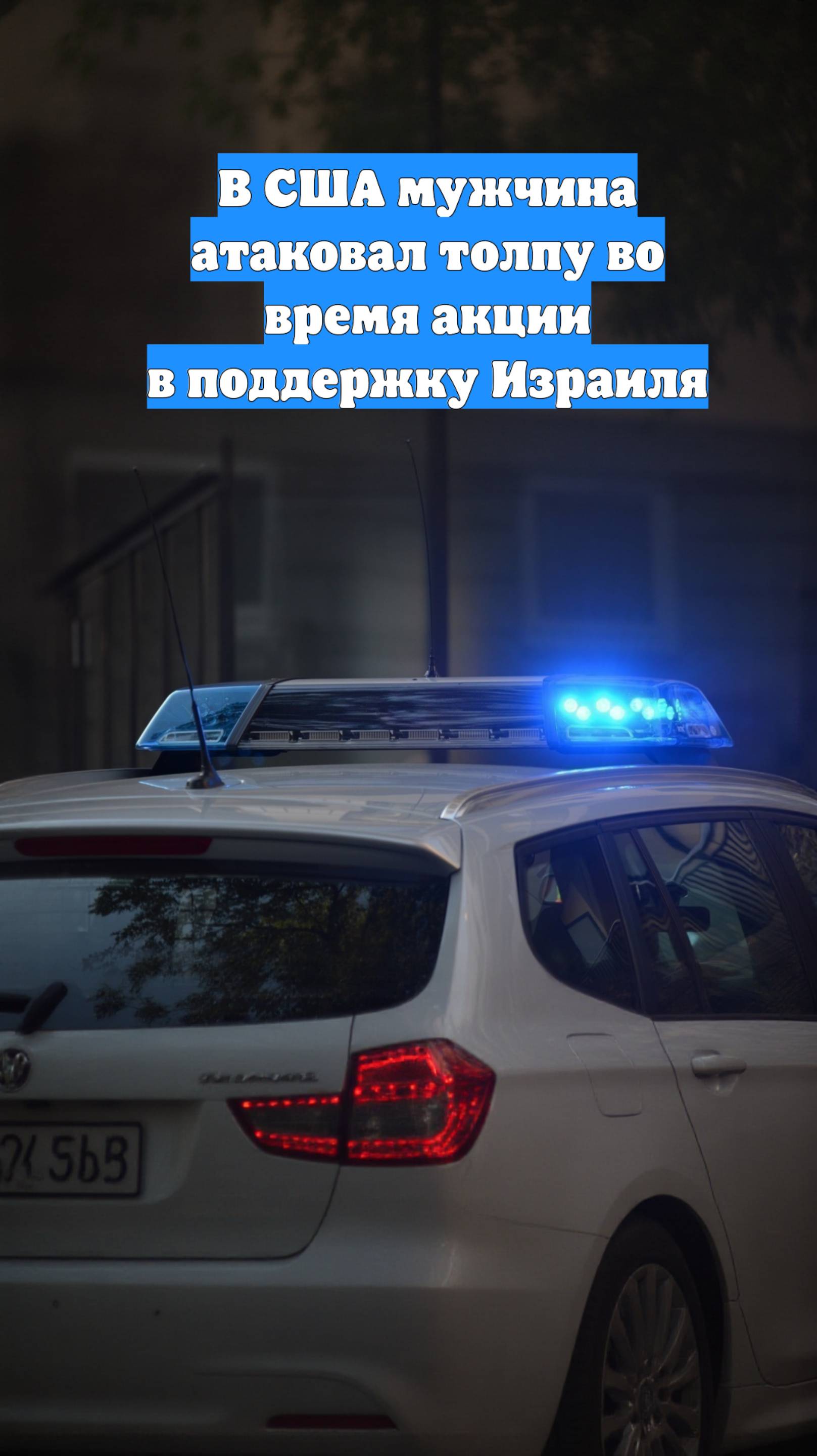 В США мужчина атаковал толпу во время акции в поддержку Израиля
