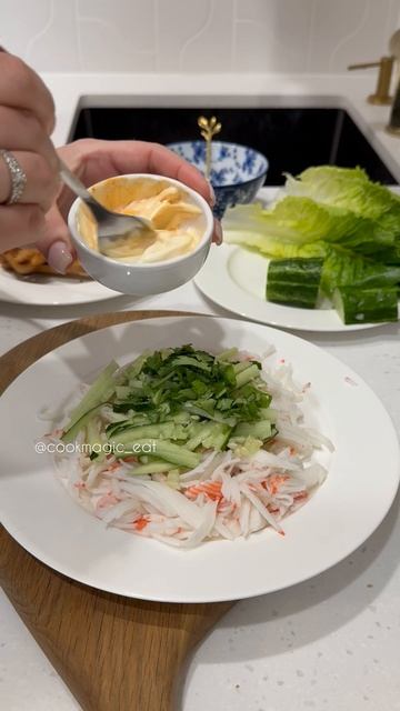 Брускетта с крабовым мясом