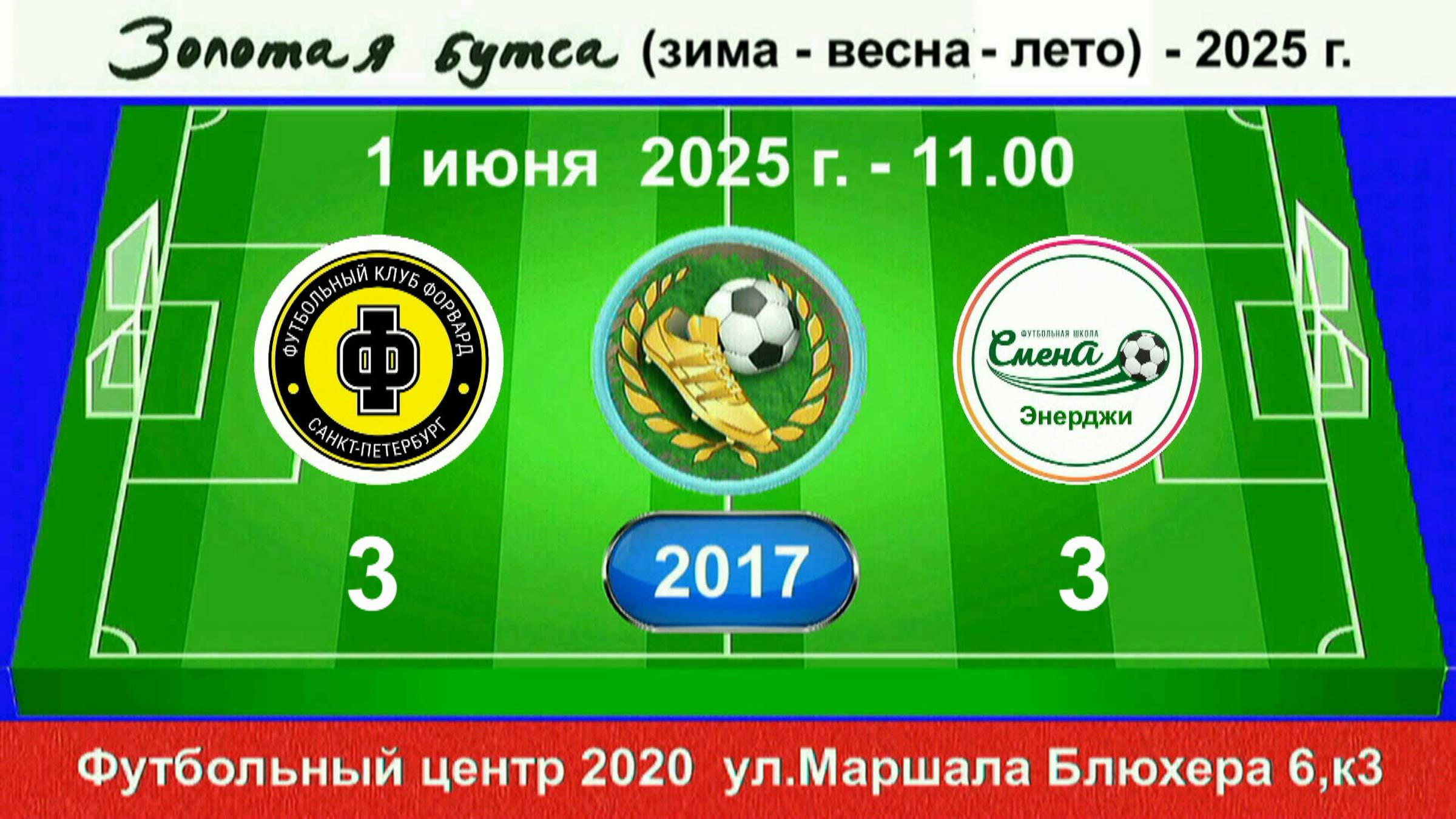 1 июня - 11.00, Форвард - Смена Энерджи. 2017 гр. Демо версия.