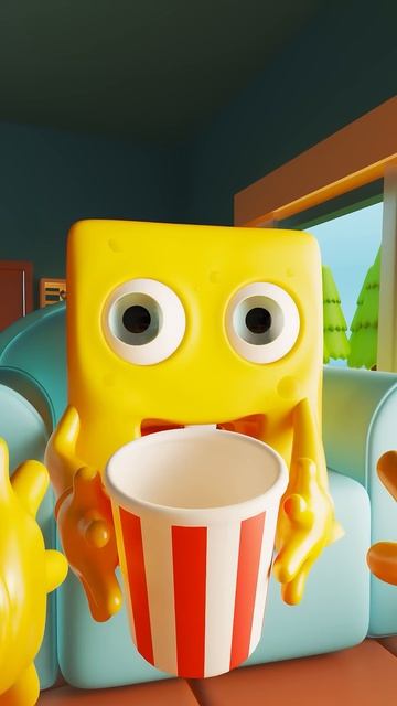 Cheesy Baby's Popcorn Surprise! 🍿🧀😂