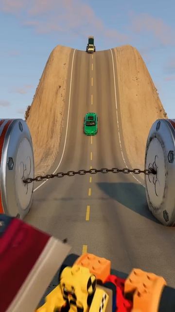 a01q1jODGxU - Cars & Vans vs Chained Bollards!