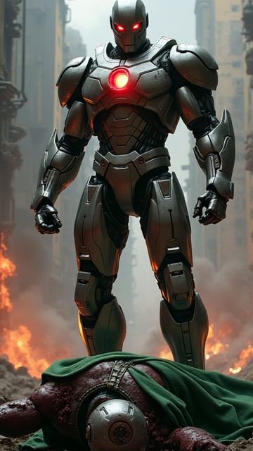 Cyborg VS Marvel villains 🔥🔥🔥 #marvelcomicsel #cyborg #magneto #loki #kingpin #ultronn #drdoom