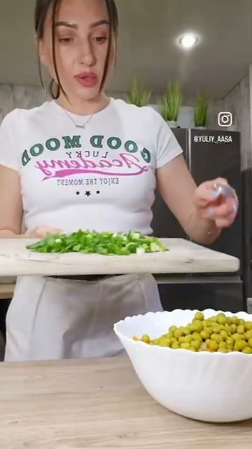 Салат из куриных сердец❤️