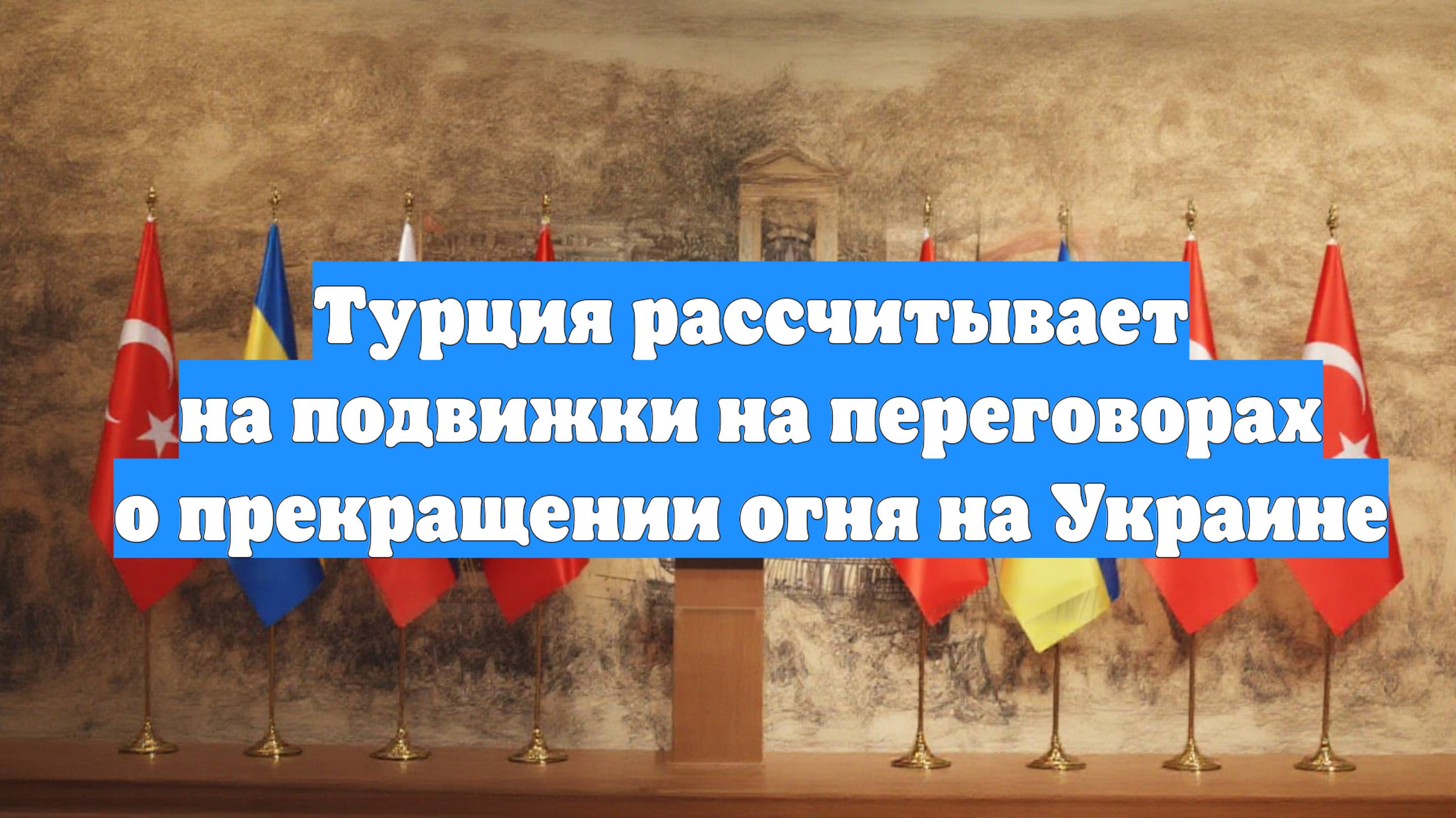 Турция рассчитывает на подвижки на переговорах о прекращении огня на Украине