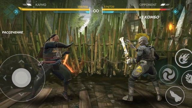 играю с другом в Shadow fight 4