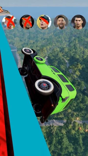 rzXn_bdAT4k - Ronaldo vs Messi vs Neymar vs Mbappe Jump Challenge - Beamng.Drive