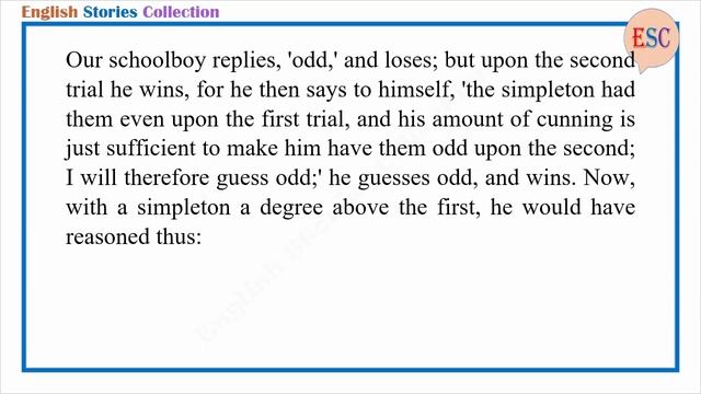 Learn English Through Story - The Purloined Letter by Edgar Allan Poe
