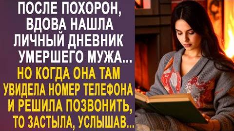 После похорон, вдова нашла личный дневник умершего мужа... Но когда она там увидела номер телефона..