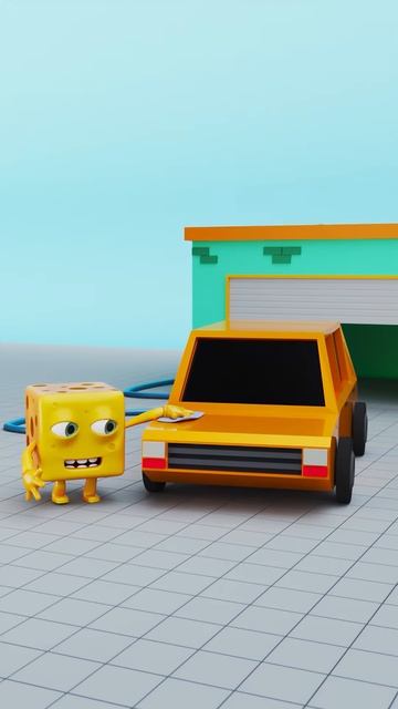Cheesy Car Wash Fail： Car Surprise! 🧀🚗 #Shorts