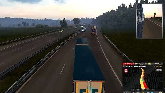 Euro Truck Simulator 2 езда на фуре