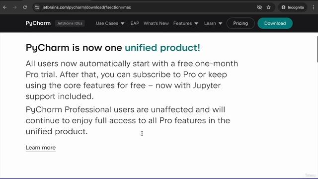 4 - Установка PyCharm.