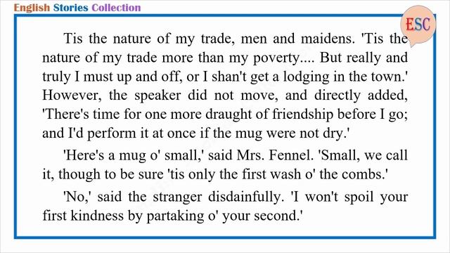 Learn English Through Story - The Three Strangers by Thomas Hardy