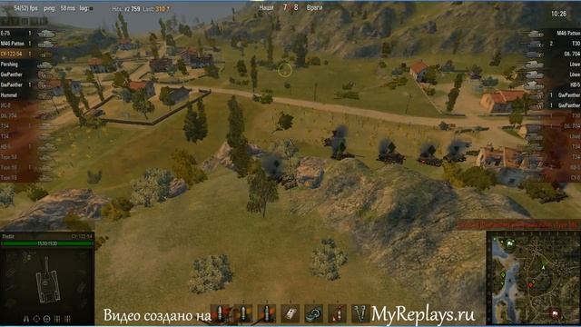 WOT: Рудники - СУ-122-54 - 7 фрагов -