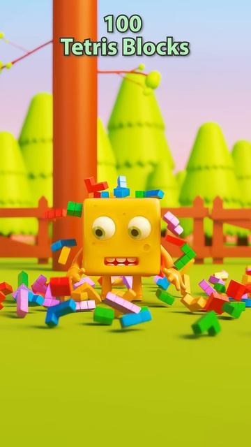 🧀 Cheesy vs. Falling Tetris Blocks! 😂💥