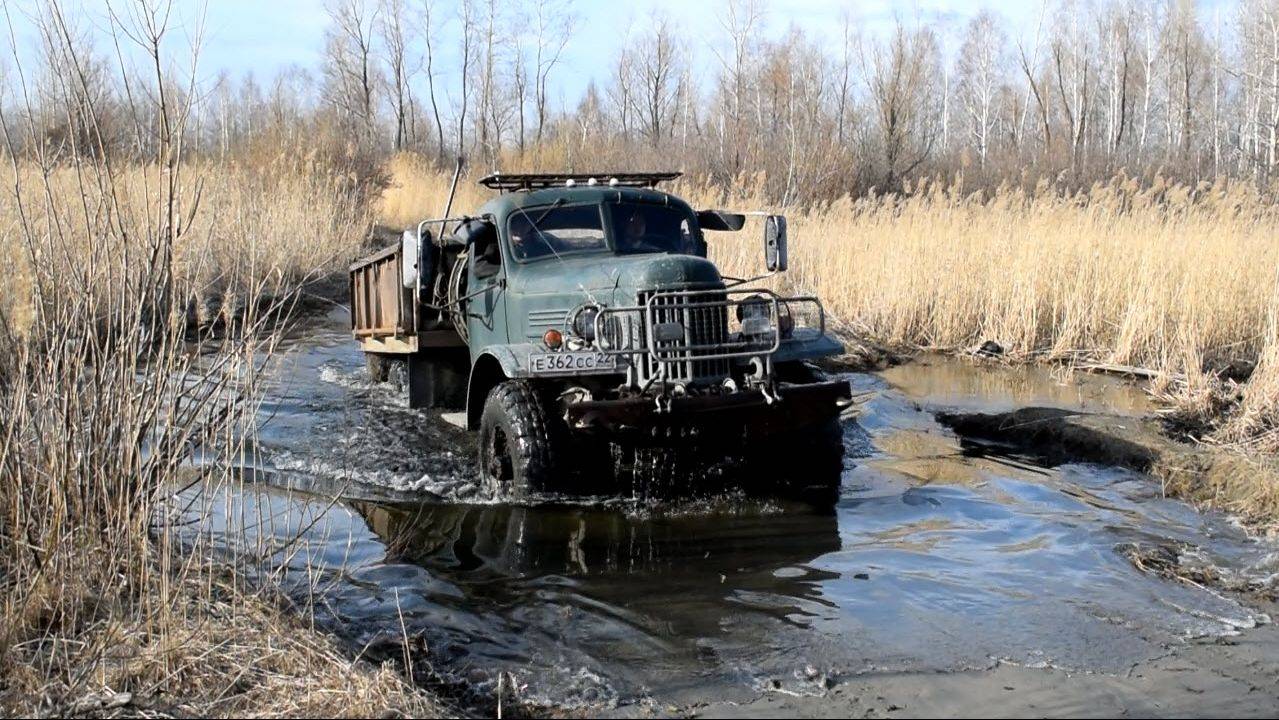 ЗиЛ-157К. Прохождение брода. / ZIL-157 offroad.