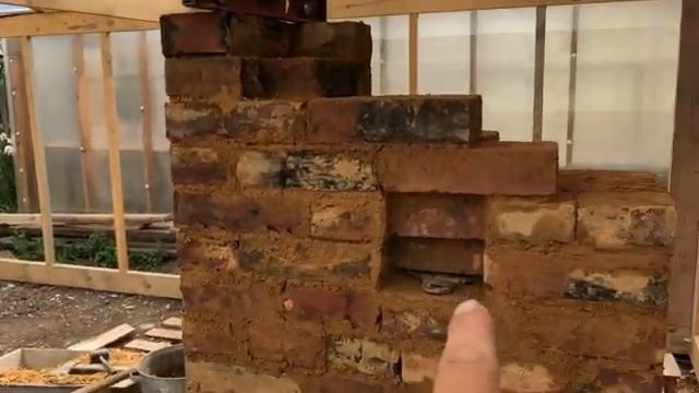 Как построить ЗИМНЮЮ ТЕПЛИЦУ своими руками КИРПИЧНАЯ ПЕЧЬ от А до Я! (3 часть)