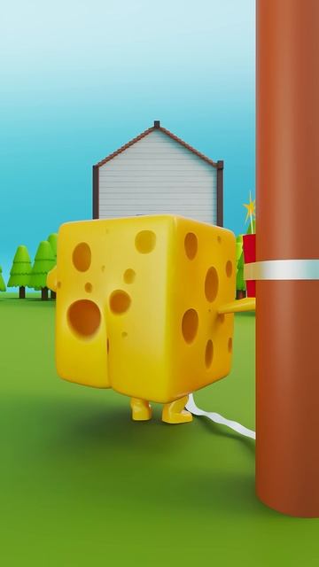 Epic Firecracker Fail： Cheese's Explosive Misfire! 💥🧀 #Shorts