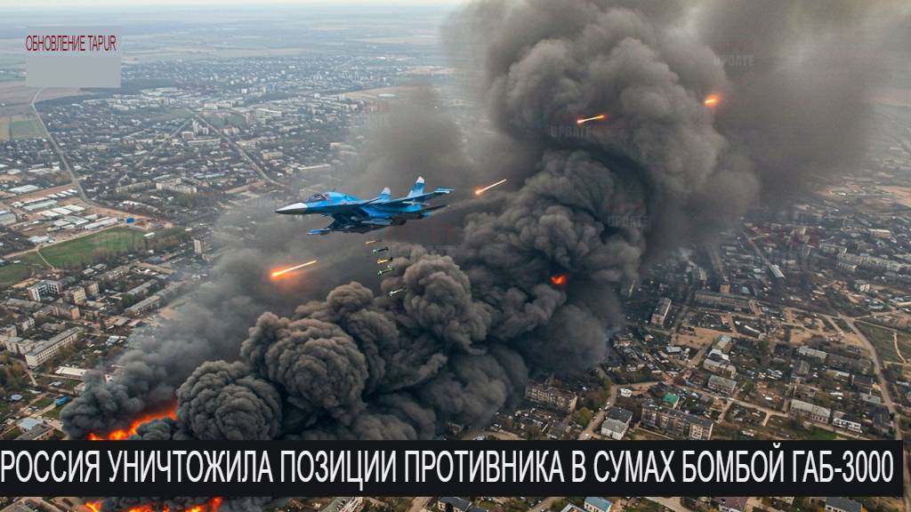 РОССИЯ СБРОСИЛА МАССИВНУЮ БОМБУ ФАБ-3000 в СУМАХ — Что только что произошло?