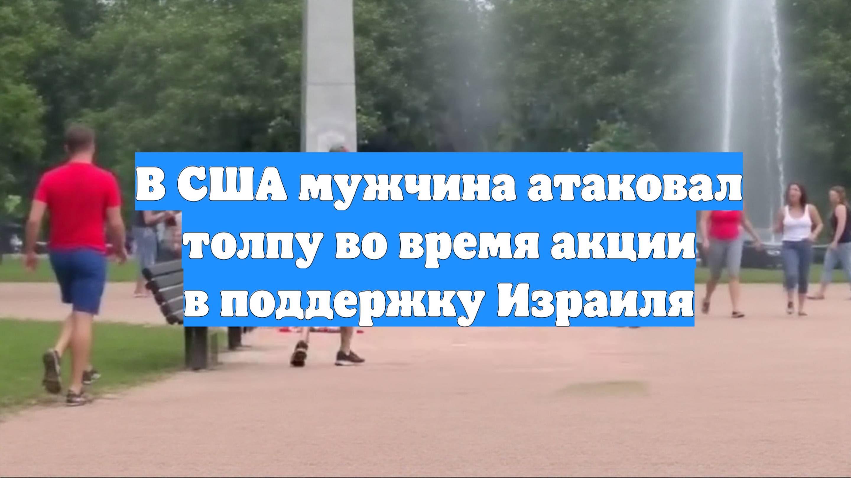 В США мужчина атаковал толпу во время акции в поддержку Израиля