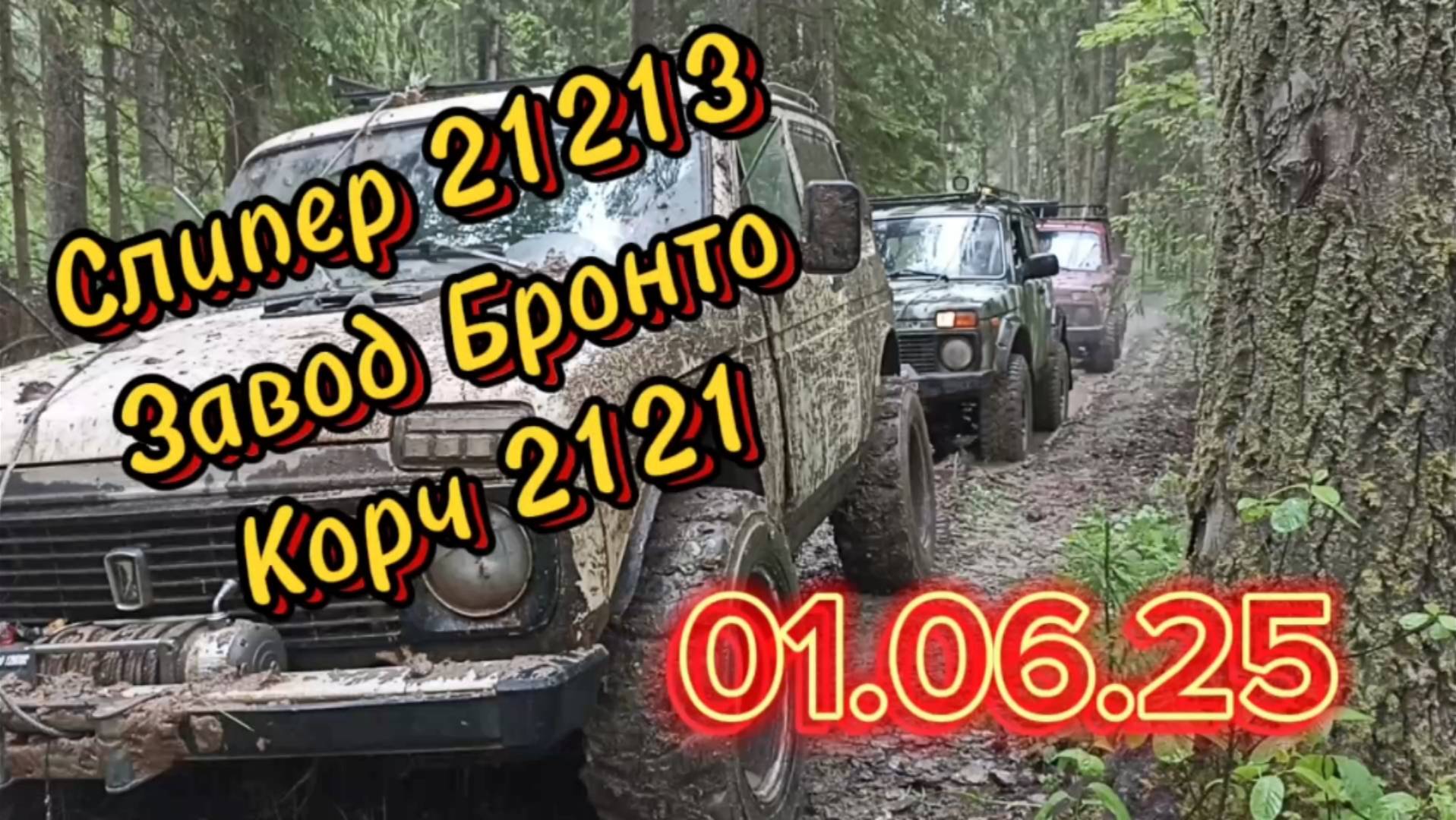 Нива Бронто, Нива 21213 и 2121 первый летний выезд в лес на бездорожье