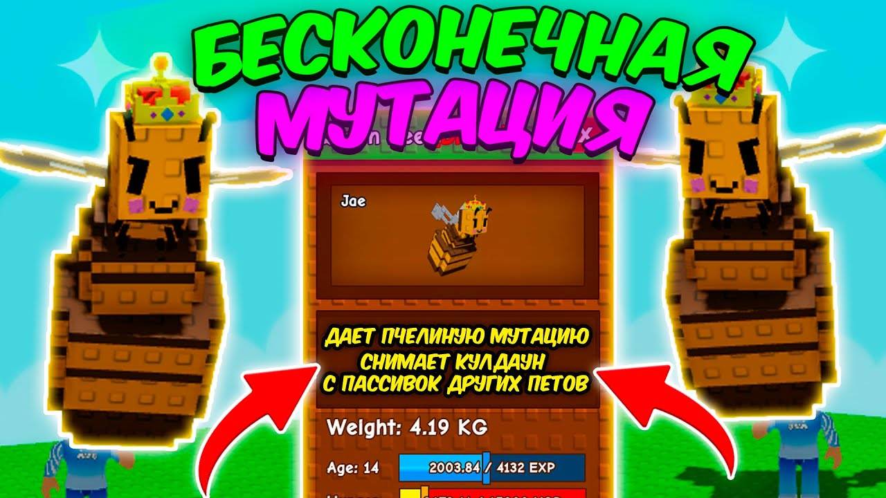 🔥МОЖНО ЛИ ПОЛУЧИТЬ БЕСКОНЕЧНУЮ МУТАЦИЮ С ПАССИВКОЙ  КОРОЛЕВЫ ПЧЁЛ в ВЫРАСТИ САД | GROW a GARDEN