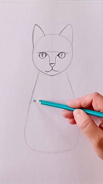 Как нарисовать кошку