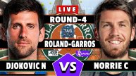 Норри К — Джокович Н Теннис. Ролан Гаррос 2025 Прямая трансляция