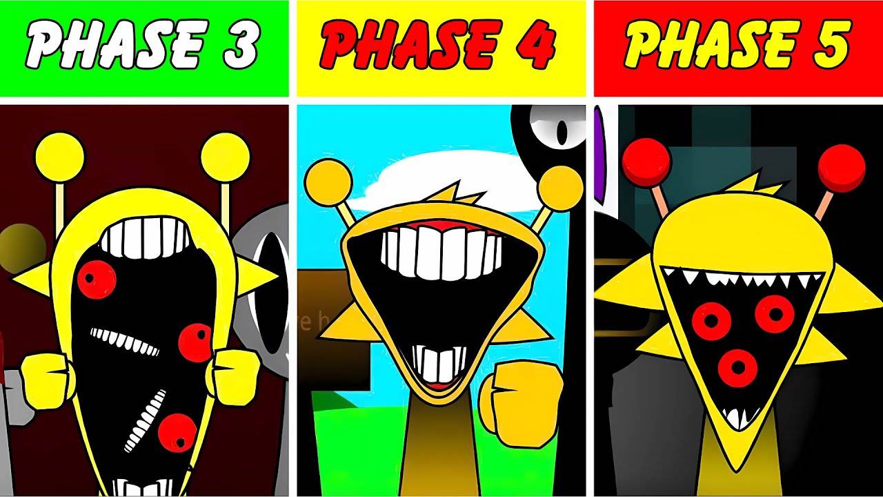 Incredibox Sprunki_ Фаза 3 против фазы 4 против фазы 5, но не более темная версия (новый мод)