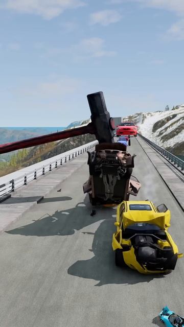 sa2dq8YzPJA - Colorful Small to Giant Cars vs Hammer ｜ BeamNG.drive!