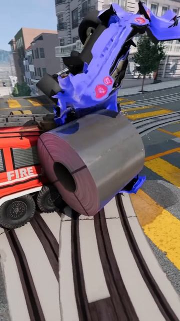 _ofR392Xc_M - 20 Ton Steel Coil VS Cars!