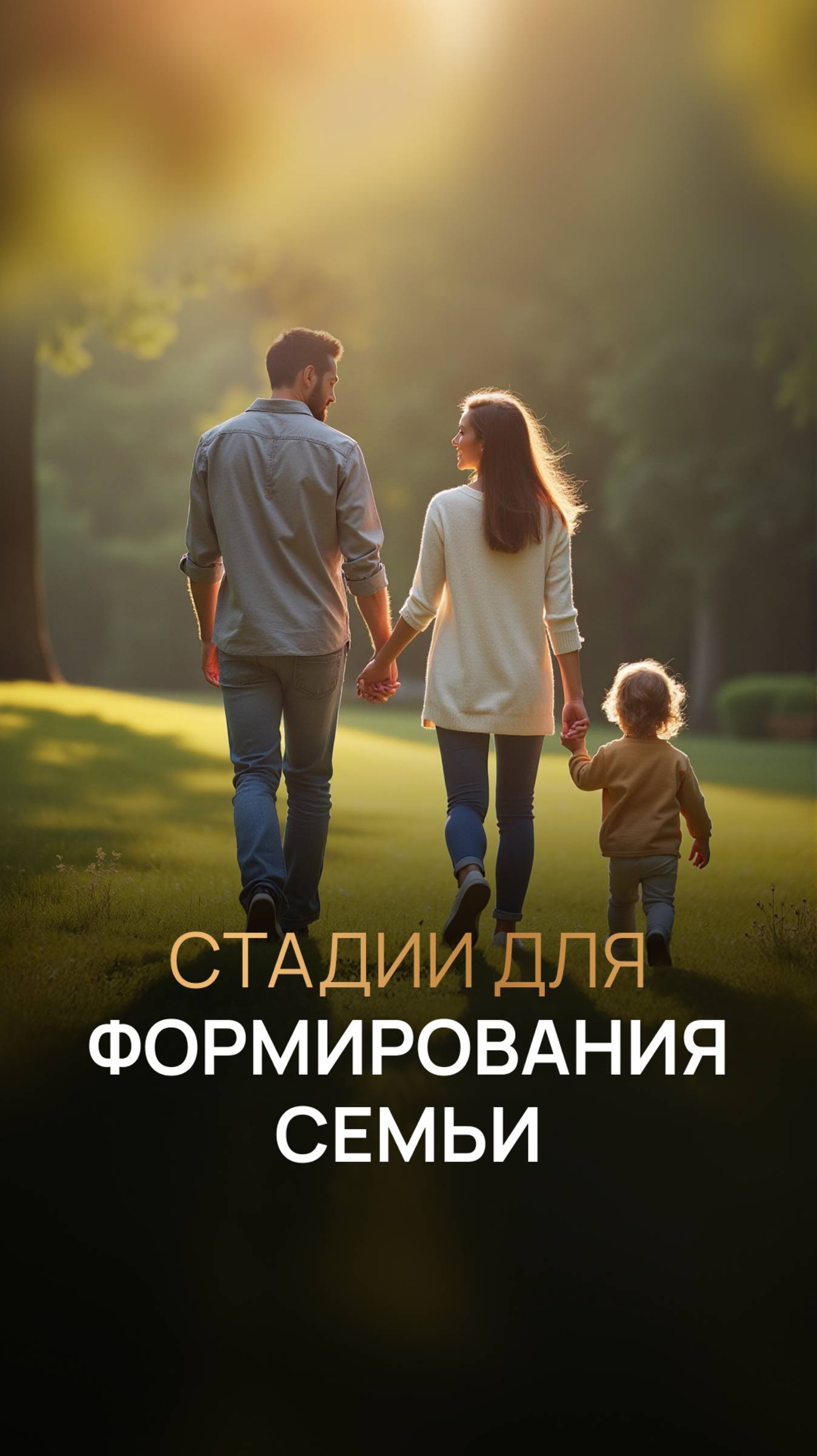 Стадии для формирования семьи