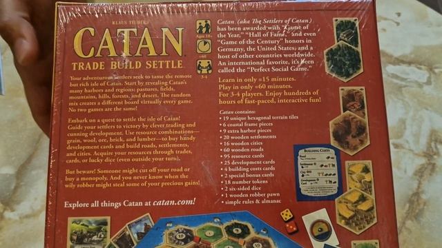Колонизаторы The Settlers of Catan made in usa 2015 1/2