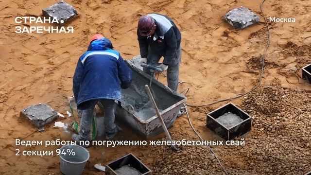 Ход строительства ЖК «Страна.Заречная» в Москве от застройщика «Страна Девелопмент», 01.06.2025