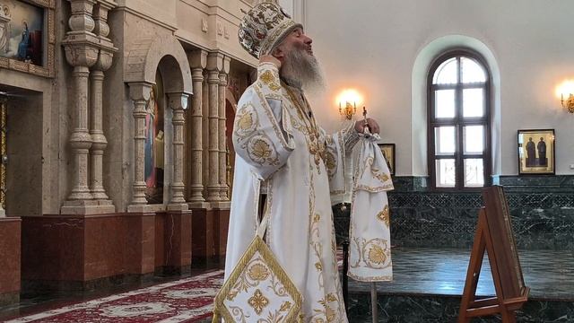 Проповедь митрополита Иоанна в Неделю святых отцов I Вселенского Собора в Благовещенском соборе