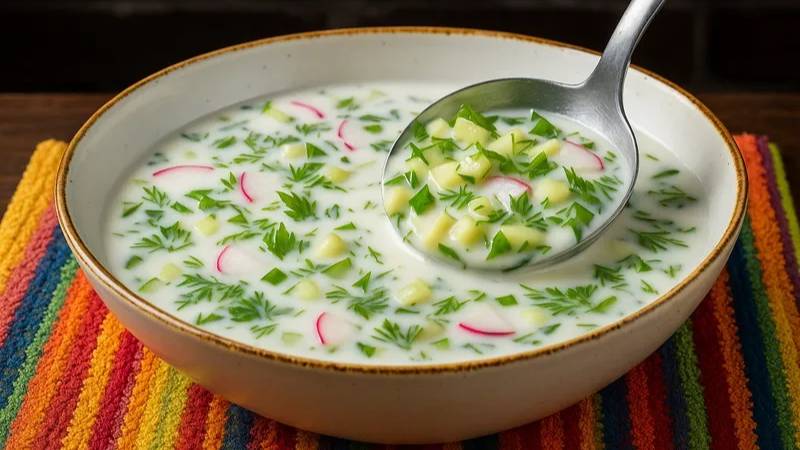 Ваша лучшая окрошка этим летом: рецепт с уникальной заправкой, которую вы точно оцените!