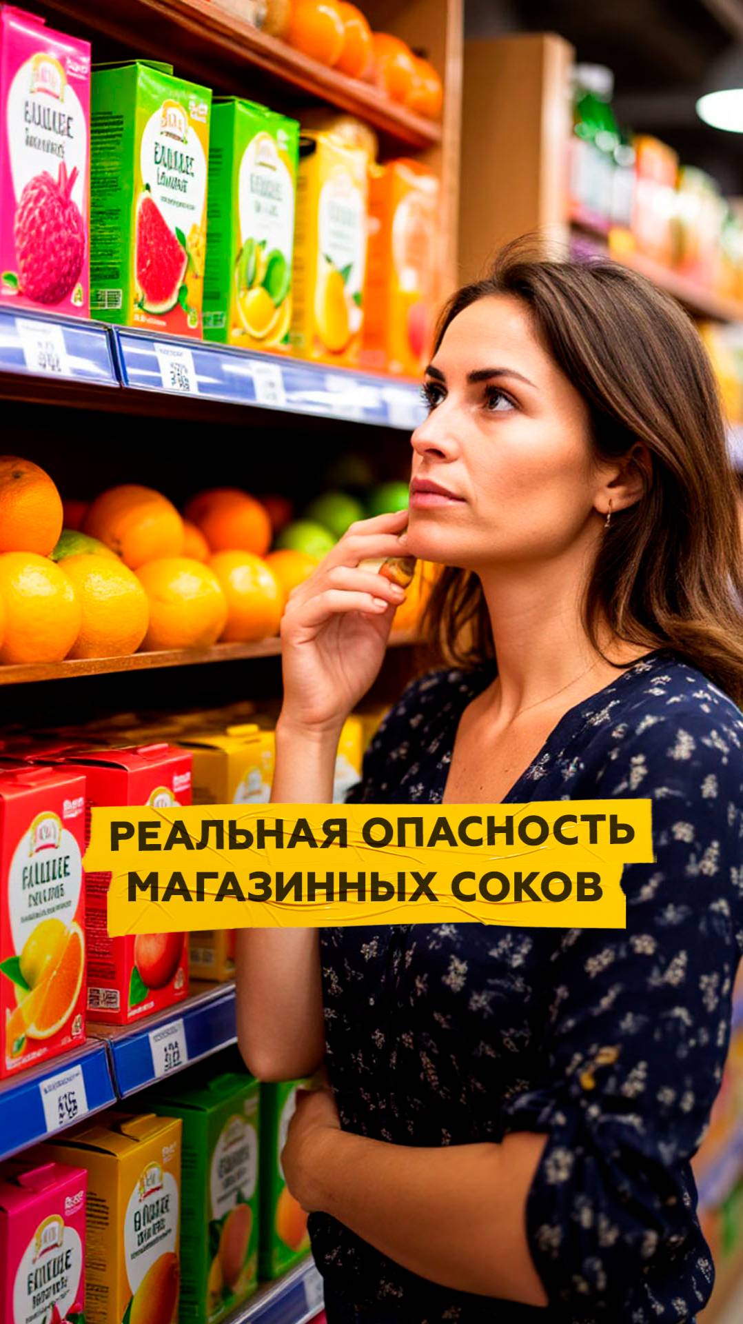 Почему опасно пить магазинные соки?