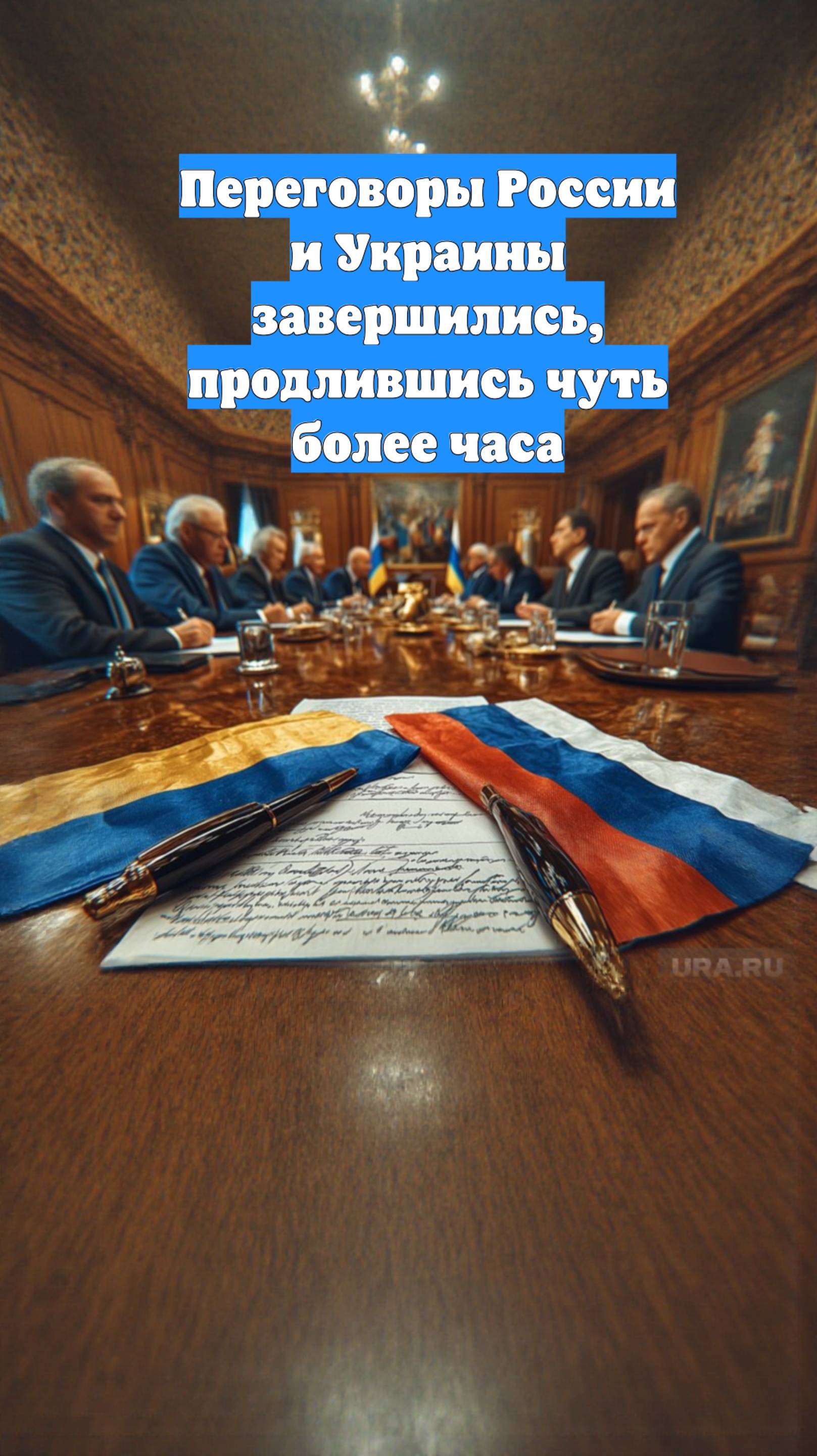 Переговоры России и Украины завершились, продлившись чуть более часа