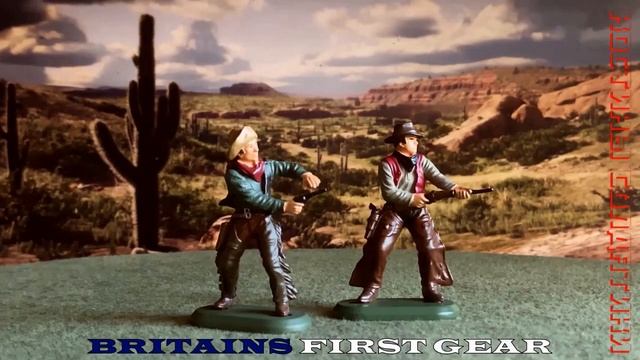 солдатики Britains Deetail Wild West Gunfighters Дикий Запад Ковбои Стр