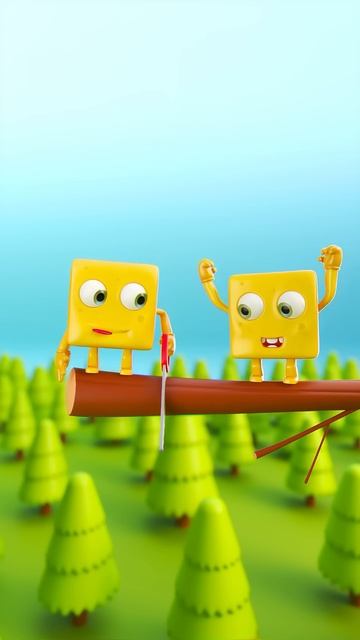 🧀✂️ Tree-Cutting Cheese Fails! 😂🌳 #Shorts
