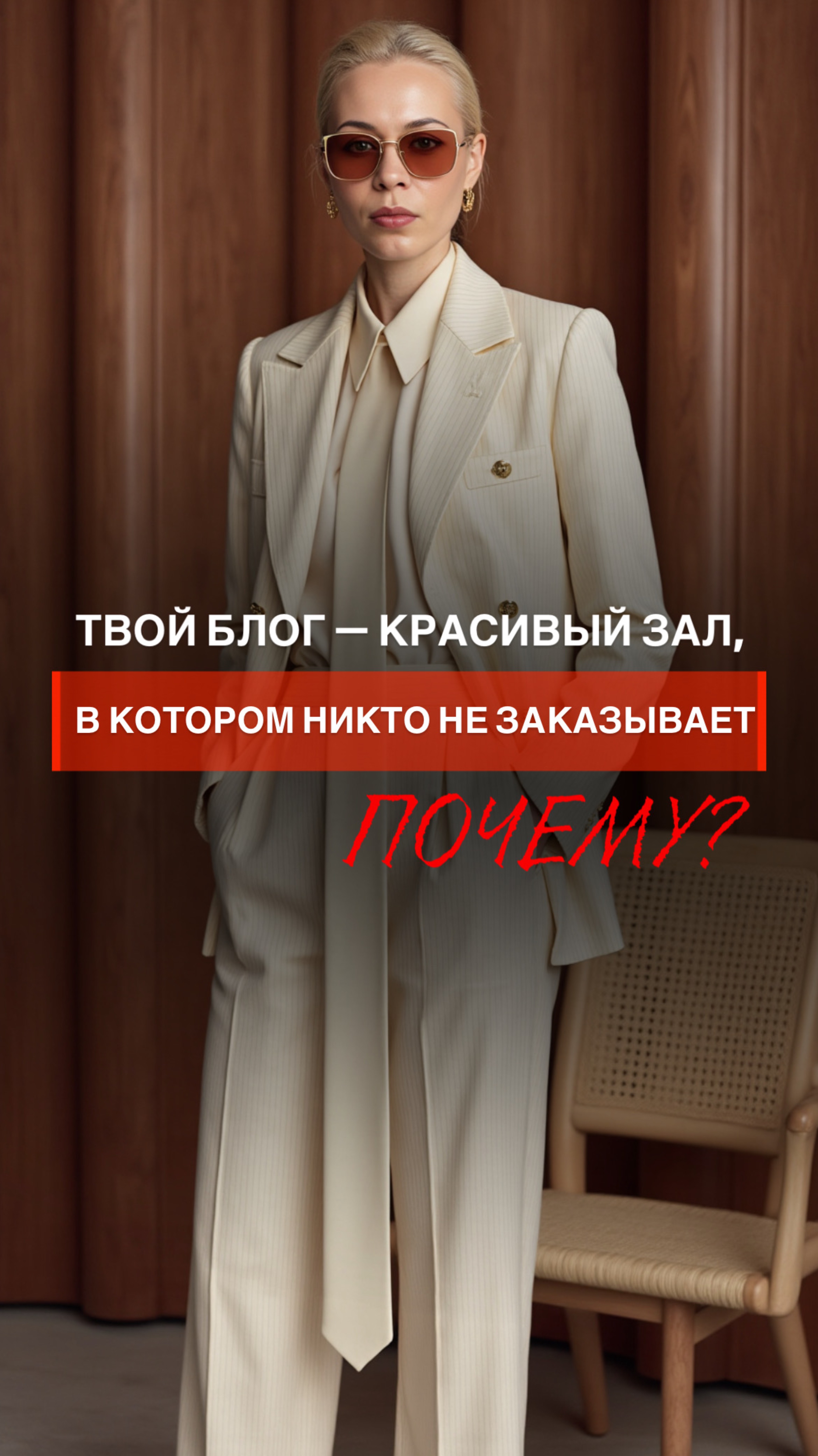 ТВОЙ БЛОГ — КРАСИВЫЙ ЗАЛ, В КОТОРОМ НИКТО НЕ ЗАКАЗЫВАЕТ. ПОЧЕМУ?