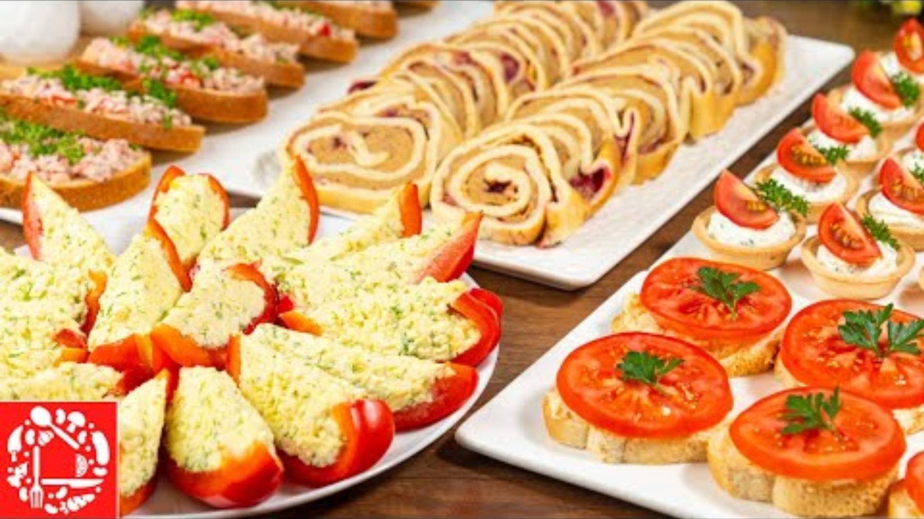 ТОП 5 Новинок праздничных закусок на День рождения! Вкусные, простые закуски!